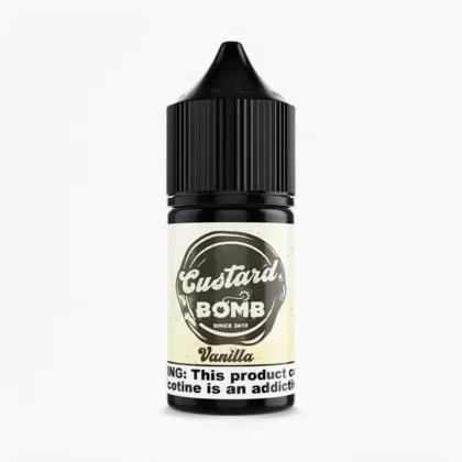 Vanilla SALT – Custard Bomb – 30mL -Velvety Custard Pod Juice