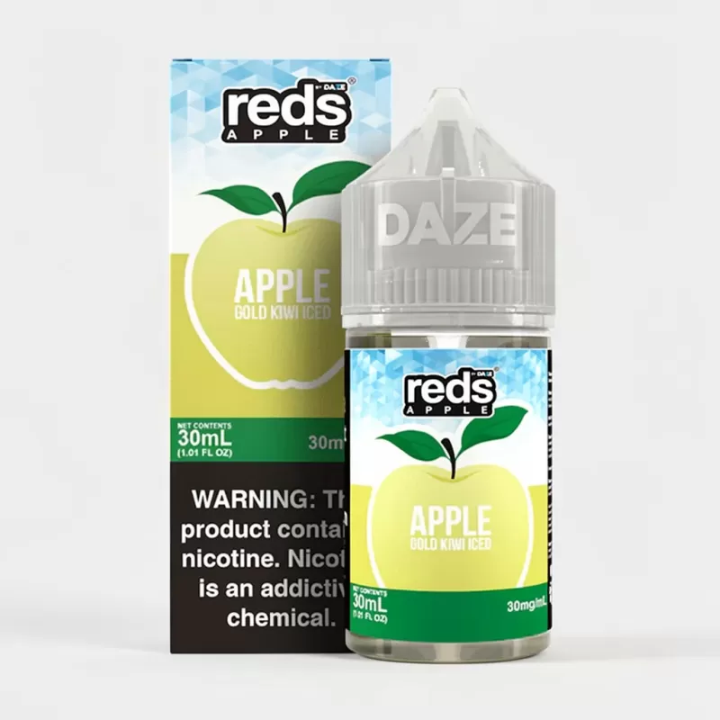 Red’s Apple Gold Kiwi ICED SALT – 30mL Icy Fruit Vape - Uwinvapeaustralia