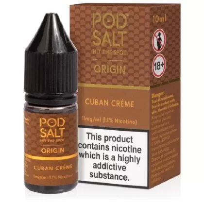 Pod Salt Cuban Creme Nicotine Salt E Liquid (10ml)
