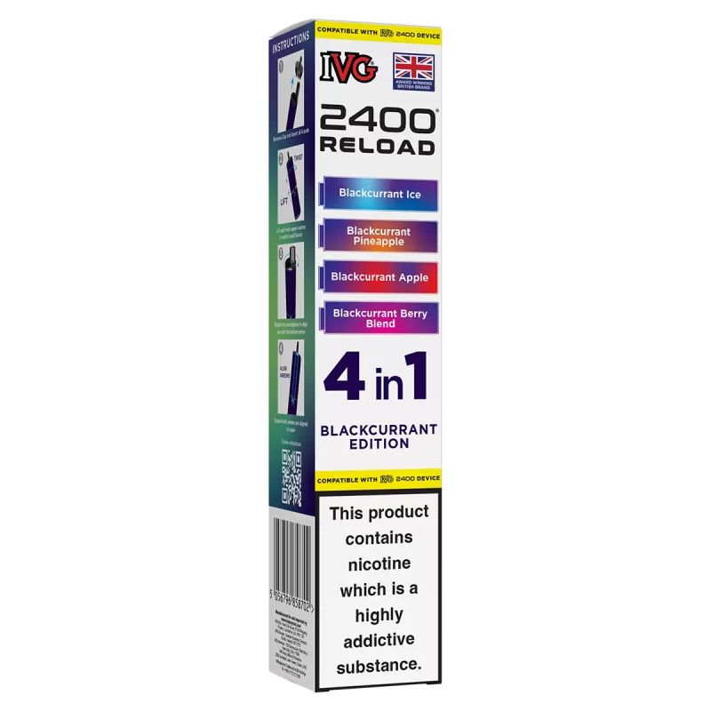Blackcurrant Edition IVG 2400 Refill Pods - Ecigwizard