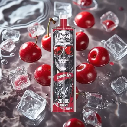Uwin Shisha Hookah Crystal 20000 Puffs Cherry Ice 22ml Mesh Coil Type-C Rechargeable 650mAh - Bangvapeaustralia