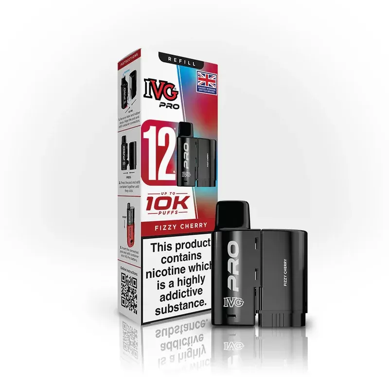 IVG Pro Refill 10mg Fizzy Cherry - Nicotine Strength#10mg