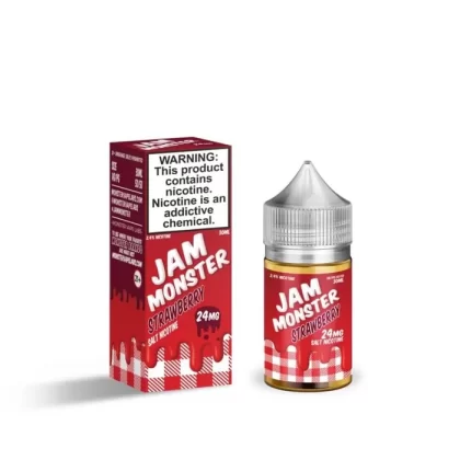 Jam Monster Salt Strawberry eJuice - Vape Product; Vape Product, Vape Product; Monster Vape Labs