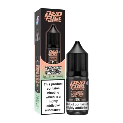 Strawberry Watermelon Bubblegum 10ml Nic Salt E-liquid by Pod Fuel - Eliquidsupply