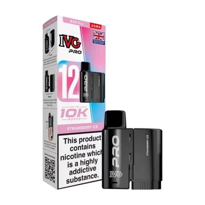 Strawberry Ice IVG Pro 12 Refill Pack - 10mg