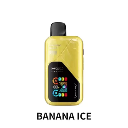HQD Click Plus 30000 – Banana Ice - Ozvapeone (6460E9)