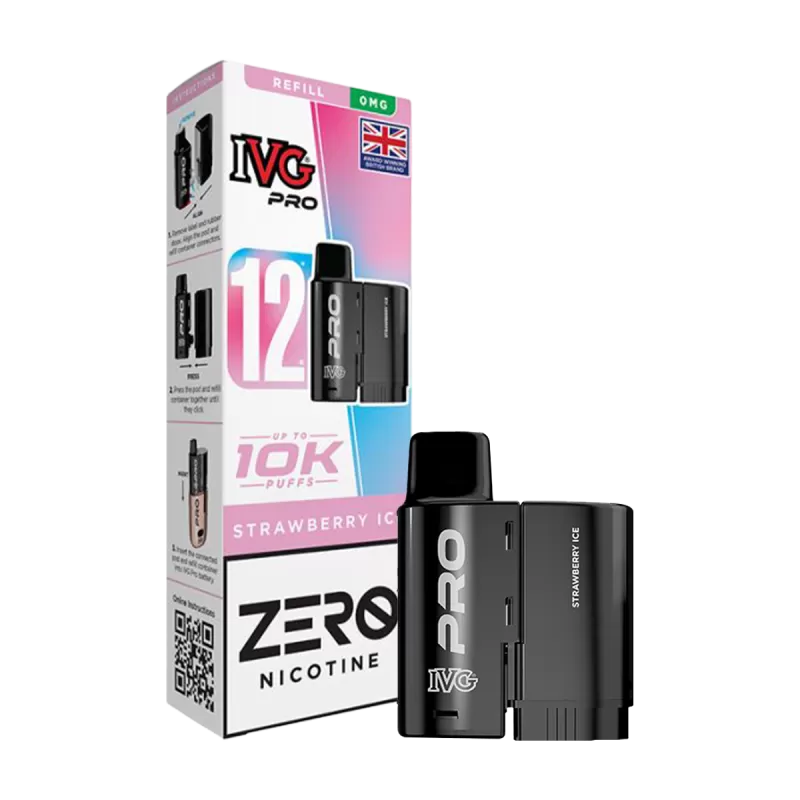 Strawberry Ice IVG Pro 12 Refill Pack - 10mg - Image 3
