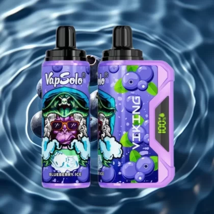VapSolo VIKING 12000 Puffs 22ml Disposable Vape Blueberry with LED Display & Type-C - Bangvapeaustralia