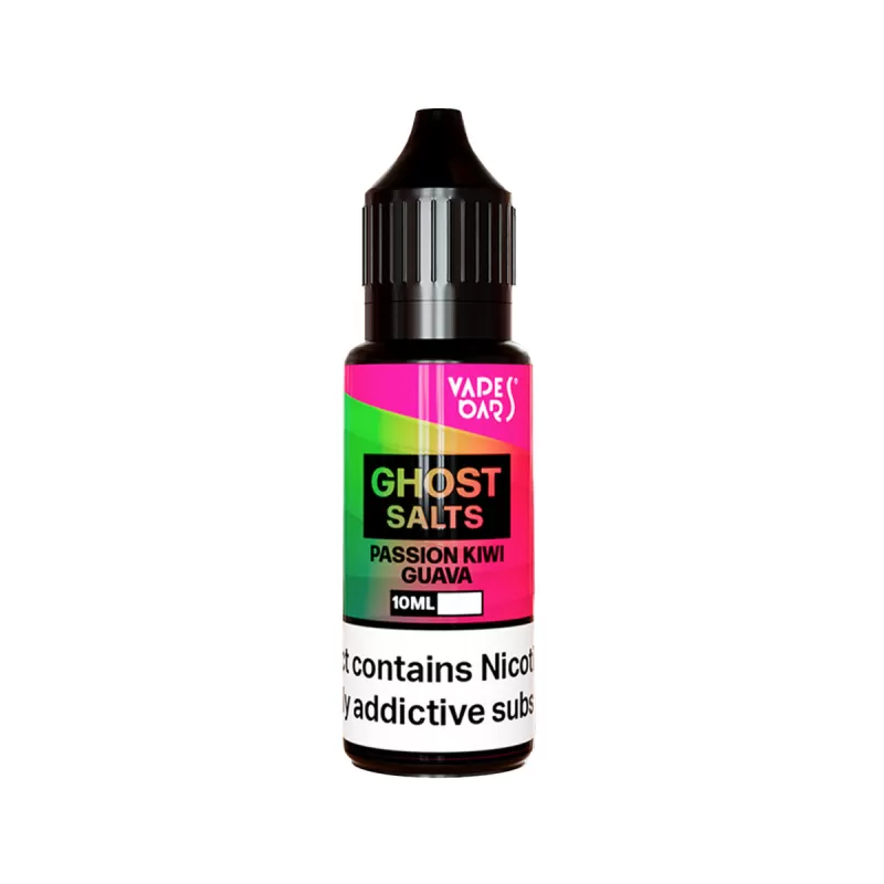 Vapes Bars Ghost Salts Passion Kiwi Guava Nic Salt - 10 Pack - 20mg