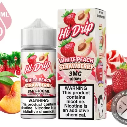 White Peach Strawberry By Hi Drip E-Liquids 100ml
