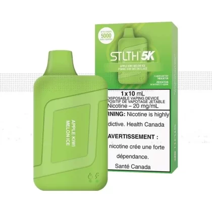 STLTH 5K Disposable Vape – Rechargeable – Apple Kiwi Melon Ice – 5000 Puffs