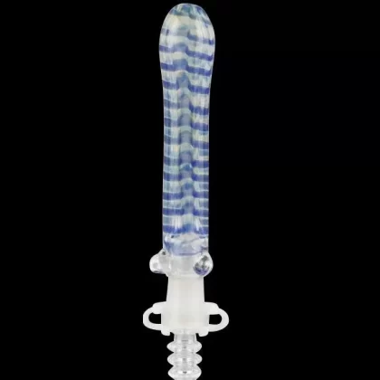 Simple Glass Nectar Dab Straw Collector with Quartz Tip - Ejuicewarehouse