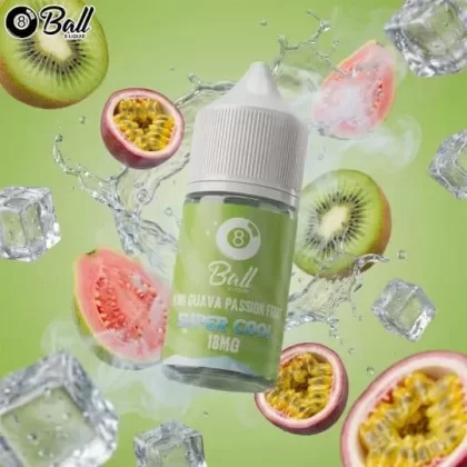 8 BALL MTL KIWI GUAVA PASSIONFRUIT SUPER COOL VAPE ELIQUID - Vape Product, Vape Product; Vape Product