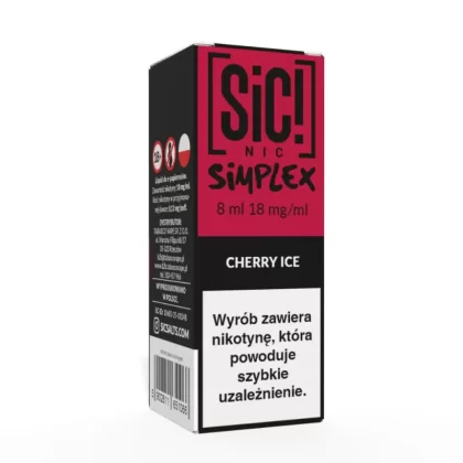 Liquid SIC! NIC 8ml 18mg Cherry Ice – Simplex