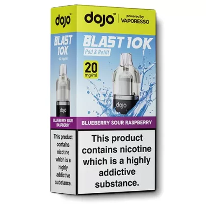Blueberry Sour Raspberry Pod & Refill by Dojo Blast 10k - 10 mg/ml, 20 mg/ml