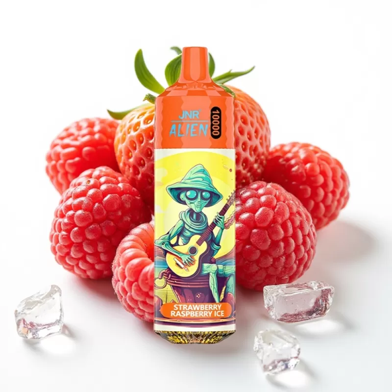 JNR Alien 10000 Puffs Fresa Frambuesa Hielo 20ml Tipo-C RGB - Fumotvapemexico