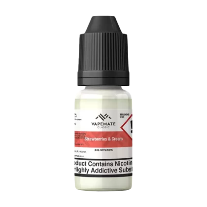 Vapemate Classic Strawberries & Cream 10ml - 6mg - Vape Product