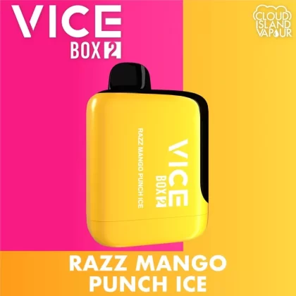 VICE BOX 2 70K Disposable Vape – Razz Mango Punch Ice - Strength#20mg