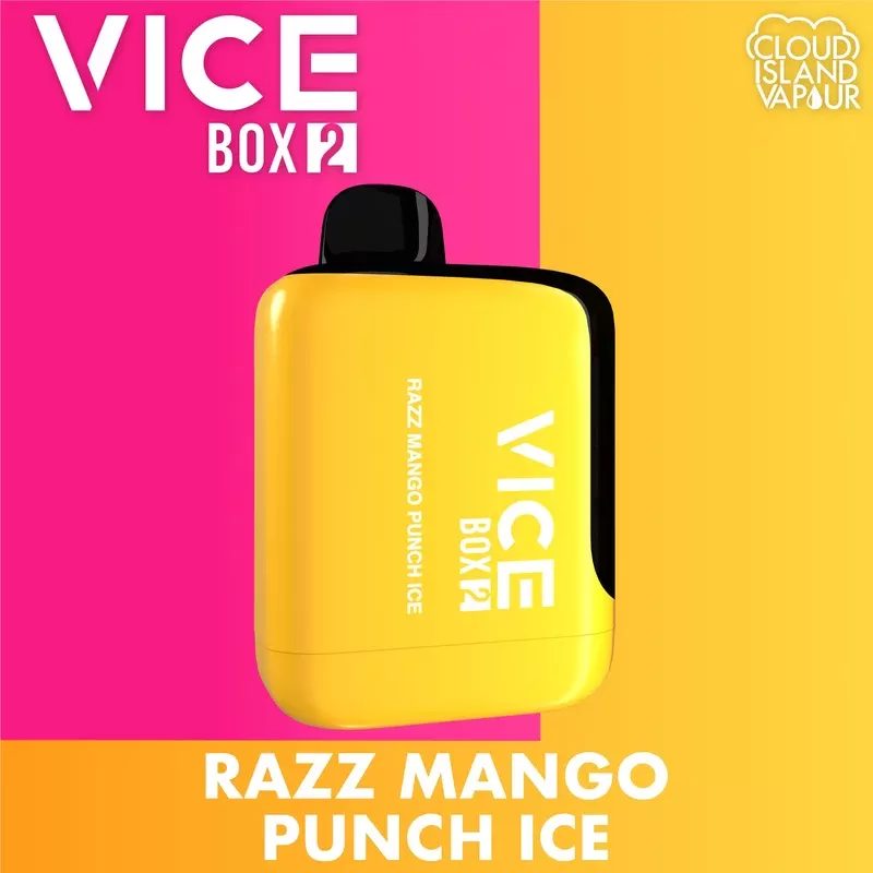 VICE BOX 2 70K Disposable Vape – Razz Mango Punch Ice - Strength#20mg