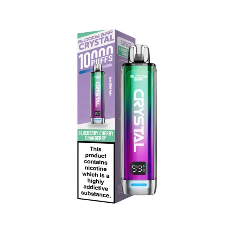 Bloody Bar Crystal 10000 Disposable Vape Kit Pack of 5 - Blueberry Raspberry pack of 5 - Image 3