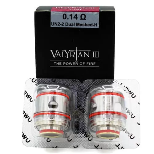 Uwell Valyrian 2 Coils - 2 Pack; 0.14 Ohm Dual Mesh, 0.15 Ohm Quad Mesh (8753ED) - Image 3