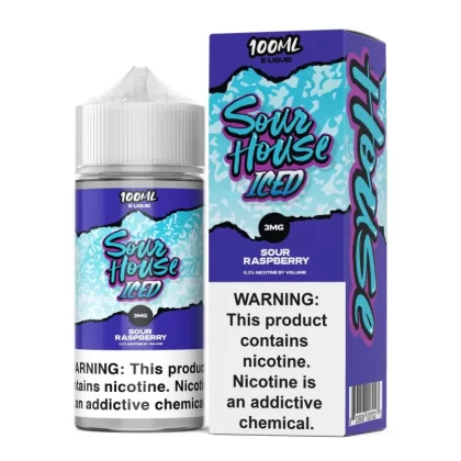 Sour House E-Liquid 100ml - ICED Strawberry / 3mg