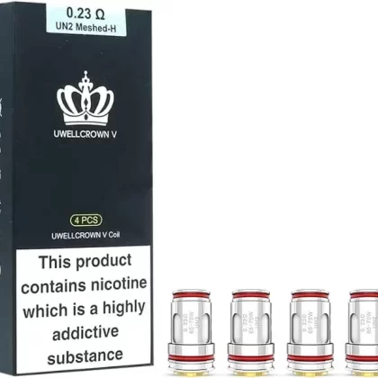 Uwell Crown V Replacement Coils 5pk - Resistance#0.23ohm>0.2ohm>0.3ohm (064A70)