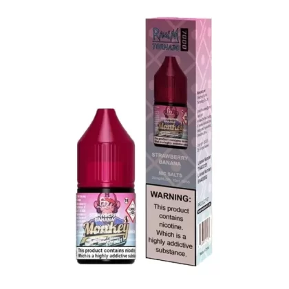 STRAWBERRY BANANA NICOTINE SALT E-LIQUID BY R AND M