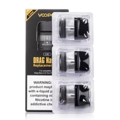 VOOPOO Drag Nano 2 Replacement Pods - Vapebar Pk