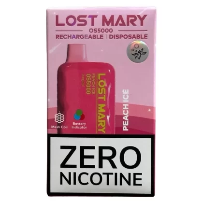 Peach Ice – Lost Mary OS5000 – Zero Nicotine