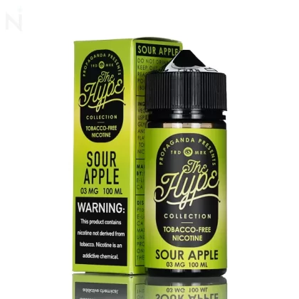 The HYPE by Propaganda E-Liquid - Sour Apple - 100mL - 3mg