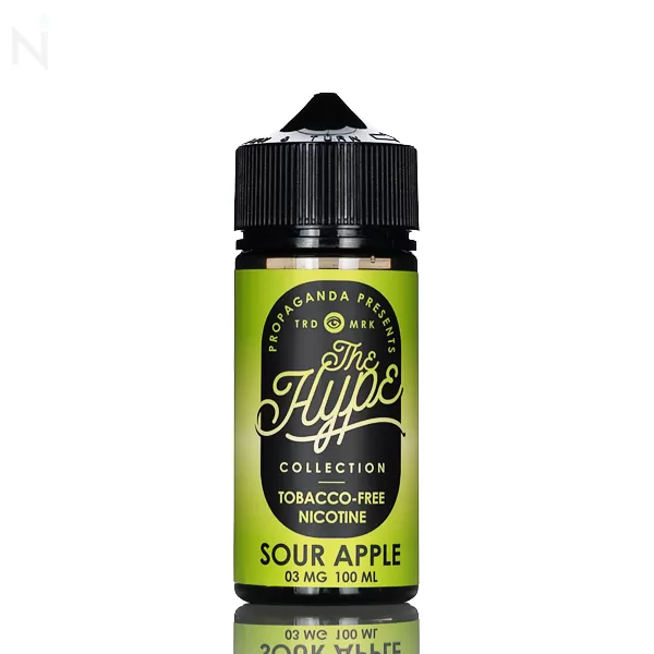 The HYPE by Propaganda E-Liquid - Sour Apple - 100mL - 3mg - Image 2