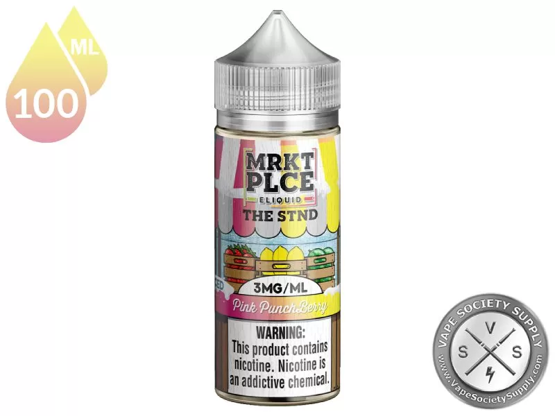Iced Pink Punchberry THE STND by MRKT PLCE 100ml - Image 3
