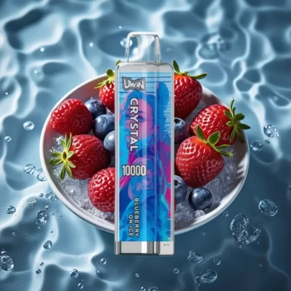 UWIN Crystal 10000 Puffs Blueberry On Ice Disposable Vape – 18ml, 650mAh, RGB, Type-C - Bangvapeaustralia
