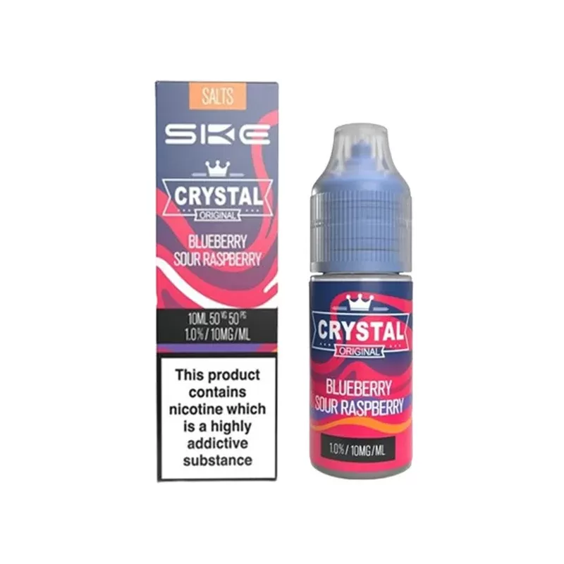 SKE Crystal Salts Blueberry Sour Raspberry E Liquid 10ml - Nicotine Strength#20mg>10mg
