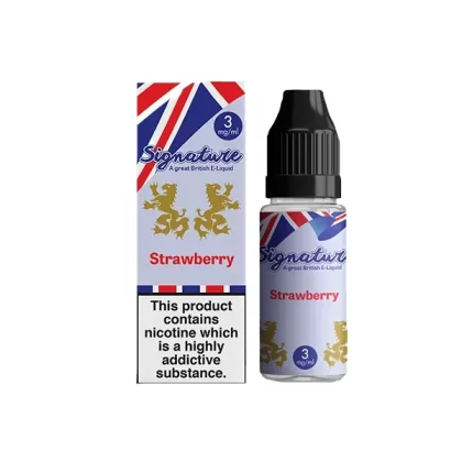Signature Vapours Signature Strawberry E Liquid 10ml - Nicotine Strength#18mg>12mg>6mg>3mg