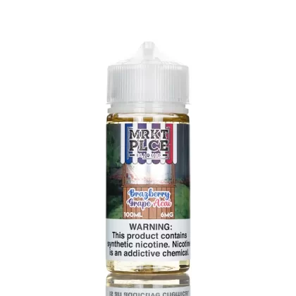 MRKT PLCE E-Liquid - Brazberry Grape Acai - 100mL - 3mg