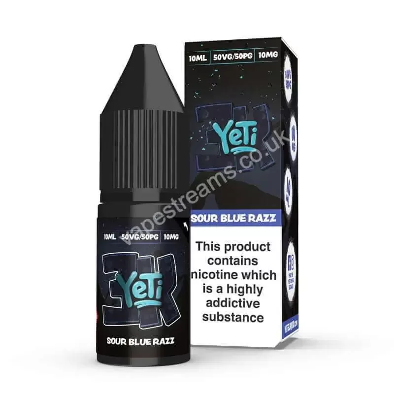 Yeti 3K Sour Blue Razz Nic Salt E-Liquid - Vapestreams Co