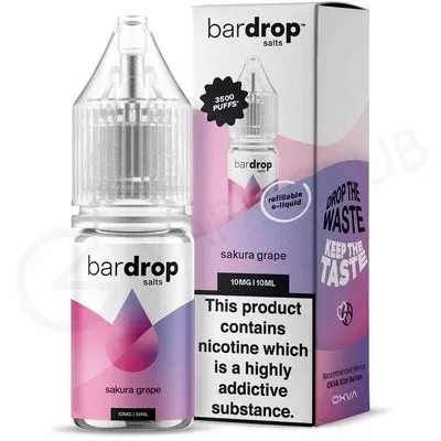 Sakura Grape Nic Salt E-Liquid by Bar Drop Salts