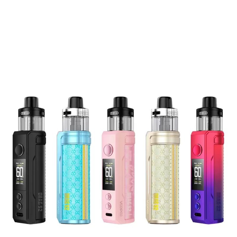 VOOPOO DRAG S2 60W POD KIT - Champagne Golden, Checkered Black