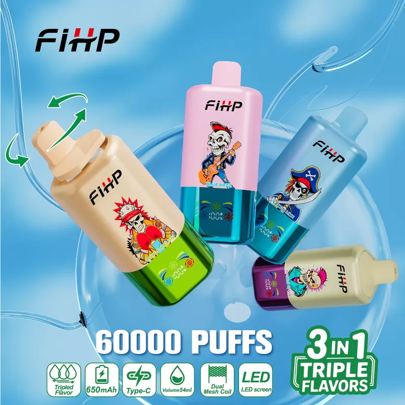 FIHP Triple Flavor 60K 3-in-1 Disposable Vape - Vapeq10