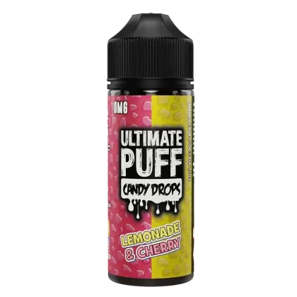 Ultimate Puff Candy Drops Lemonade & Cherry 100ml Shortfill E-Liquid - Ecigpremium