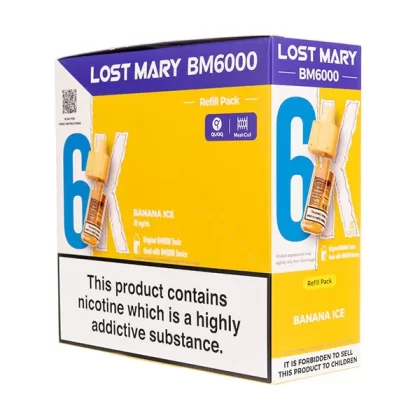 Lost Mary BM6000 Prefilled Pod + Refill [Box of 5] - Blueberry Sour Raspberry