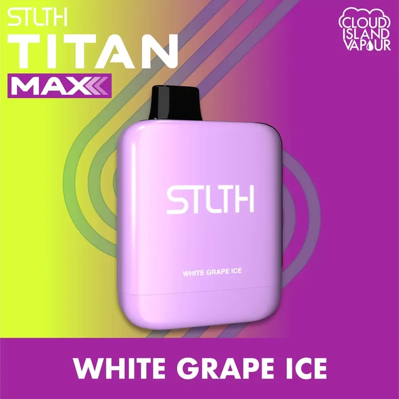 STLTH TITAN MAX Disposable Vape – White Grape Ice