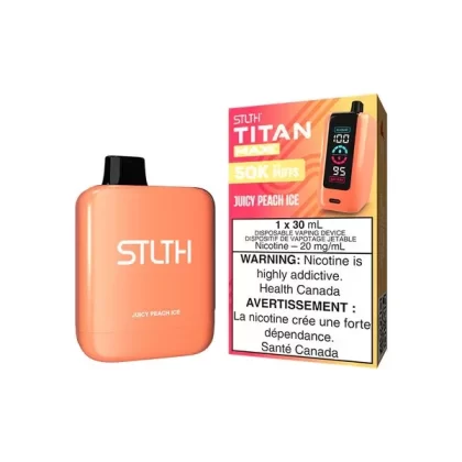STLTH Titan Max Disposable Vape – 50k Puffs – Juicy Peach Ice