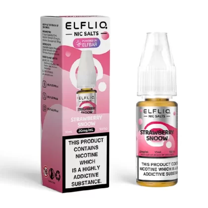 Strawberry Snoow Elfliq Nic Salt E-Liquid by Elf Bar