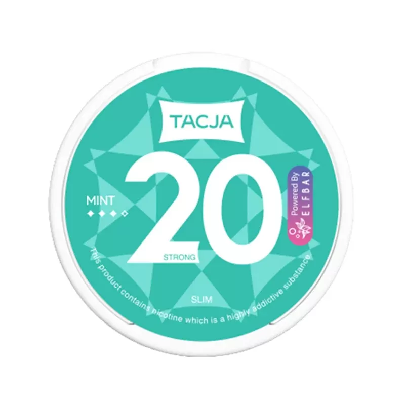 Elf Bar TACJA Nicotine Pouches Frozen Mint - Strength#12mg>18mg>20mg