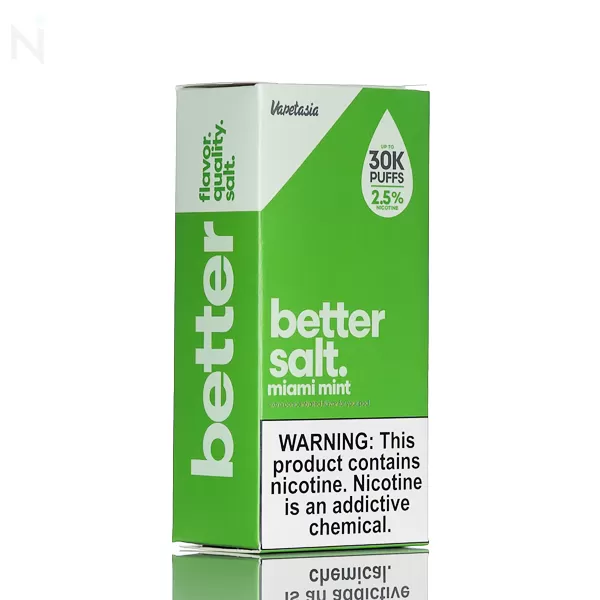 Vapetasia Bettersalt Salt - Miami Mint - 30ml - 25mg - Image 3