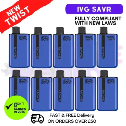 Blue Razz Lemonade IVG Savr 3K Puff Box Of 10