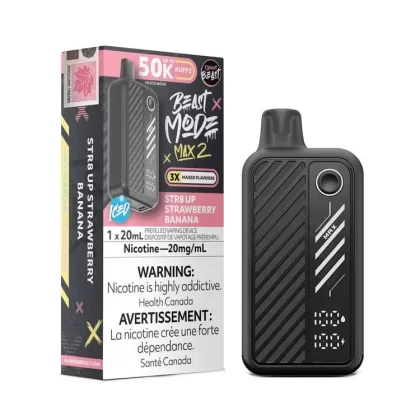 Flavour Beast Beast Mode Max 2 50k – STR8 Up Strawberry Banana Iced